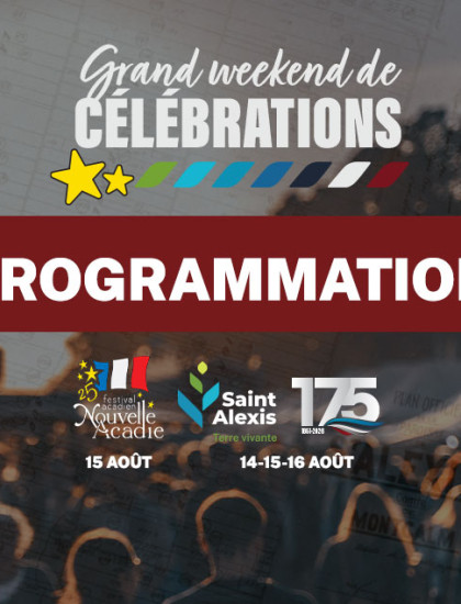 Communiqué - Dévoilement de la programmation du grand weekend de célébrations