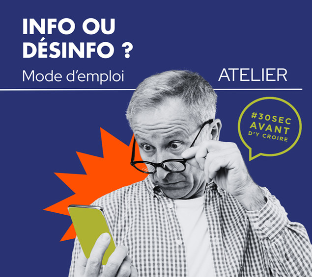 Inscription à l'atelier «Info ou désinfo? Mode d'emploi»