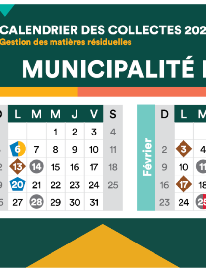 Calendrier de collectes 2025