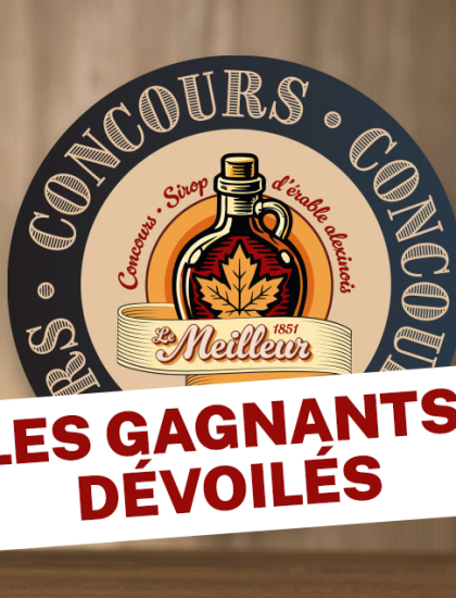 Les gagnants du concours de sirop d'érable dévoilés