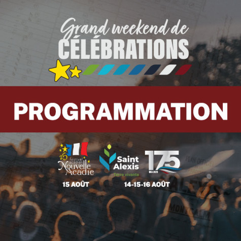 Communiqué - Dévoilement de la programmation du grand weekend de célébrations