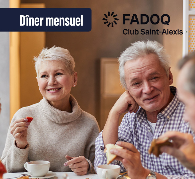Dîner mensuel - Fadoq