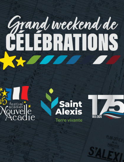 Annonce officielle de la programmation du Festival de la Nouvelle-Acadie et du 175e de Saint-Alexis