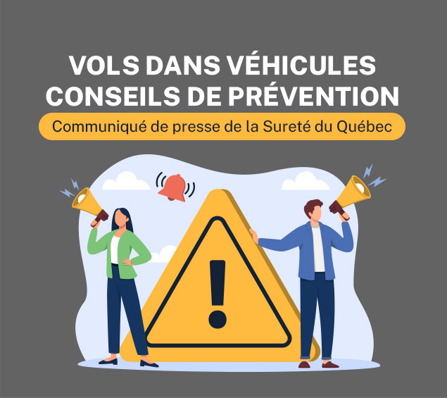 Vols dans véhicules - Conseils de prévention